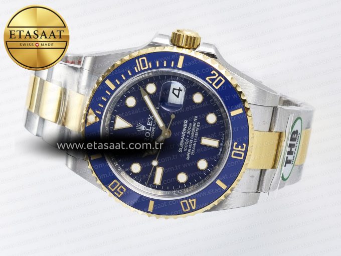 Submariner 126613 LB 904L SS/YG THBF 1:1 Best Edition Blue Dial On 904L SS/YG Bracelet SH3235 - Görsel 9