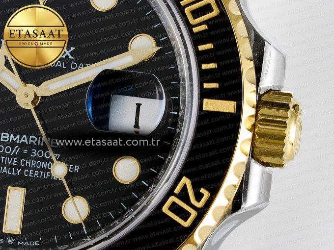 Submariner 126613 LN 904L SS/YG THBF 1:1 Best Edition Black Dial On 904L SS/YG Bracelet SH3235 - Görsel 11