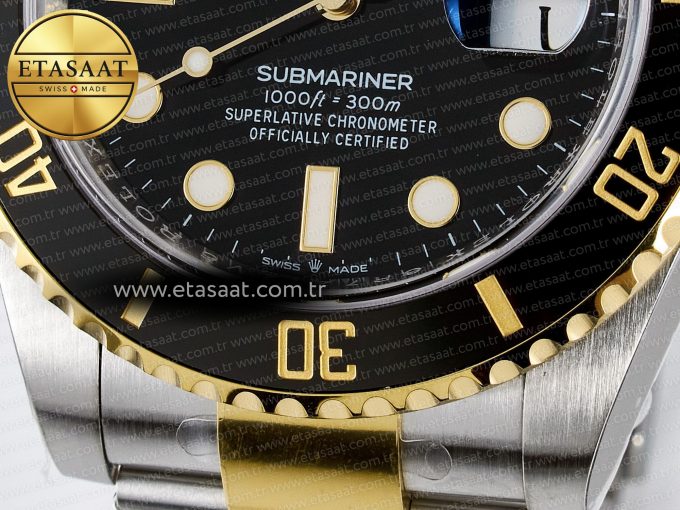 Submariner 126613 LN 904L SS/YG THBF 1:1 Best Edition Black Dial On 904L SS/YG Bracelet SH3235 - Görsel 12
