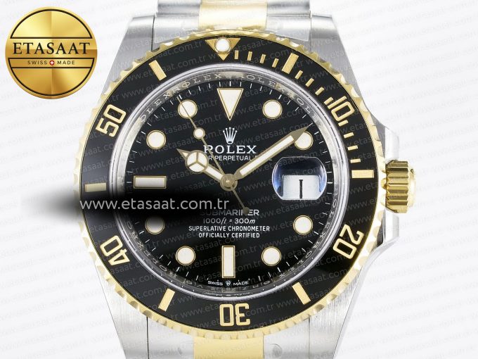 Submariner 126613 LN 904L SS/YG THBF 1:1 Best Edition Black Dial On 904L SS/YG Bracelet SH3235 - Görsel 4