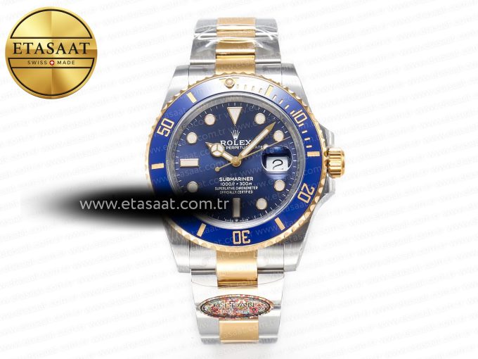 Submariner 126613LB 41mm Clean 1:1 Best Edition YG/SS Blue Dial VR3235 - Görsel 3
