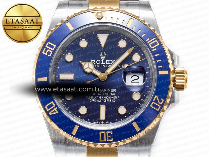 Submariner 126613LB 41mm Clean 1:1 Best Edition YG/SS Blue Dial VR3235 - Görsel 4