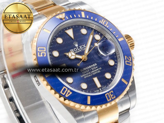 Submariner 126613LB 41mm Clean 1:1 Best Edition YG/SS Blue Dial VR3235 - Görsel 5