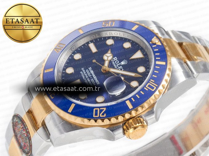 Submariner 126613LB 41mm Clean 1:1 Best Edition YG/SS Blue Dial VR3235 - Görsel 6
