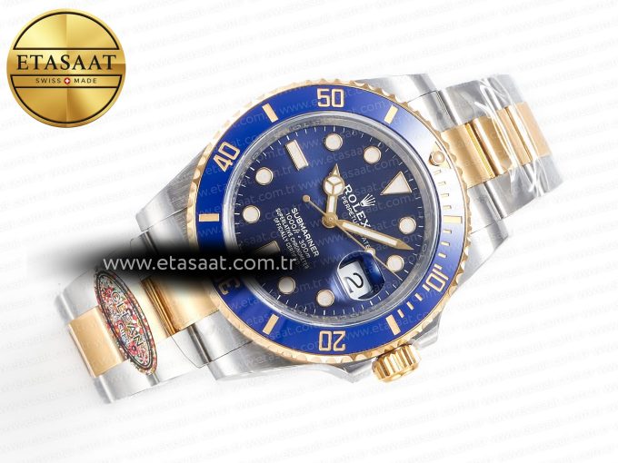 Submariner 126613LB 41mm Clean 1:1 Best Edition YG/SS Blue Dial VR3235 - Görsel 8