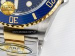 Submariner 126613LB SS/YG ARF 1:1 Best Edition Steel Blue Dial 904L on SS/YG Oyster Bracelet SH3235 - Görsel 13