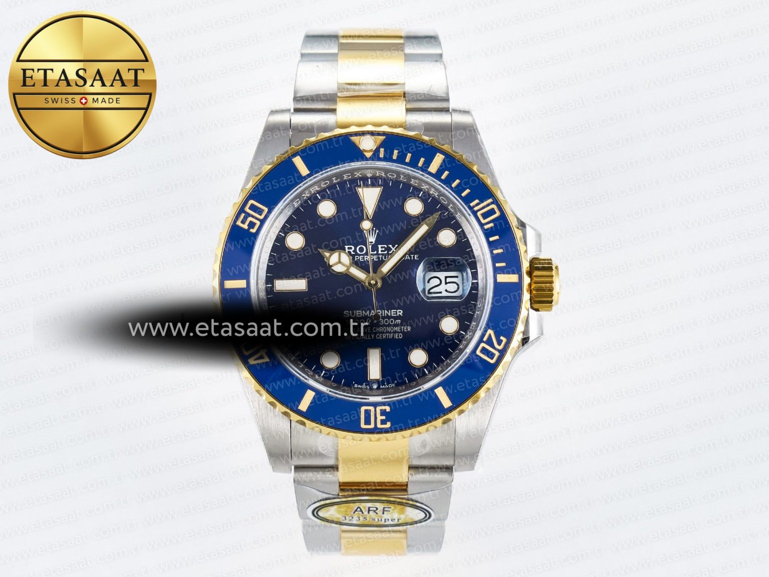 Submariner 126613LB SS/YG ARF 1:1 Best Edition Steel Blue Dial 904L on SS/YG Oyster Bracelet SH3235 - Görsel 3