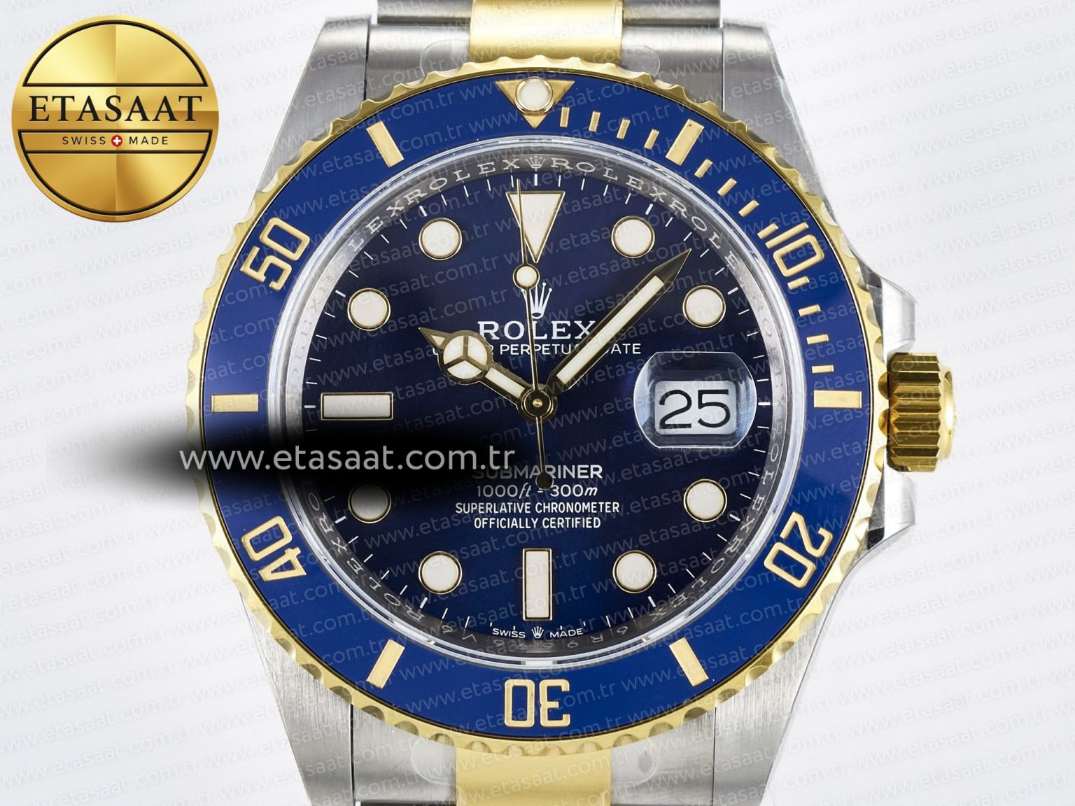 Submariner 126613LB SS/YG ARF 1:1 Best Edition Steel Blue Dial 904L on SS/YG Oyster Bracelet SH3235 - Görsel 4
