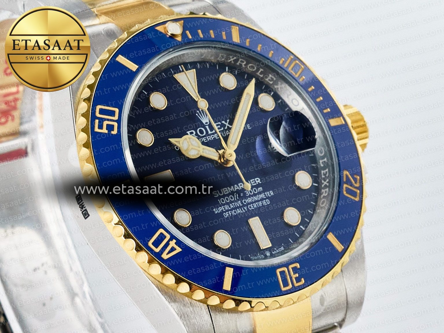 Submariner 126613LB SS/YG ARF 1:1 Best Edition Steel Blue Dial 904L on SS/YG Oyster Bracelet SH3235 - Görsel 5