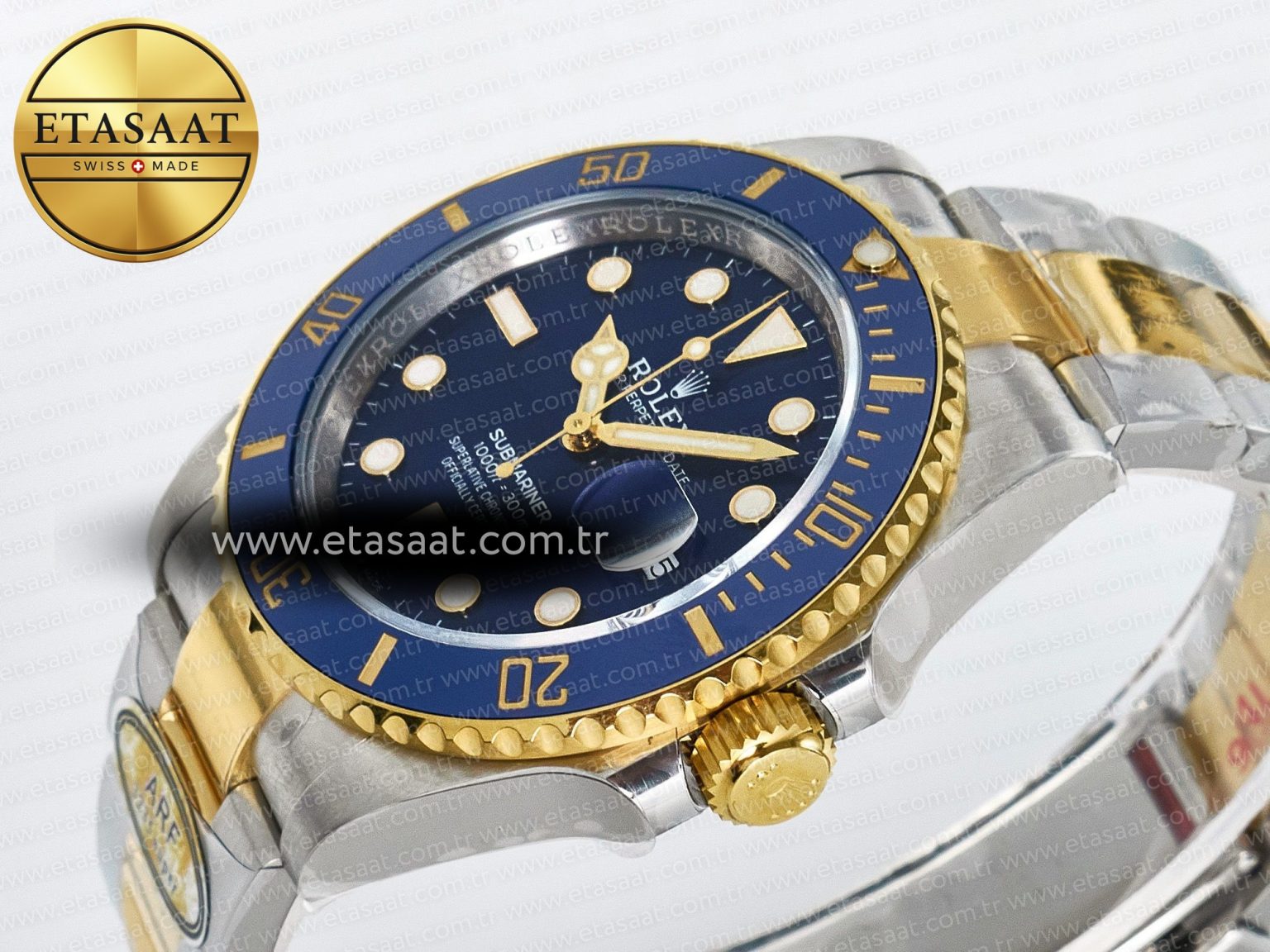 Submariner 126613LB SS/YG ARF 1:1 Best Edition Steel Blue Dial 904L on SS/YG Oyster Bracelet SH3235 - Görsel 6
