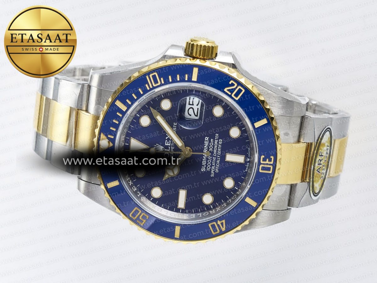 Submariner 126613LB SS/YG ARF 1:1 Best Edition Steel Blue Dial 904L on SS/YG Oyster Bracelet SH3235 - Görsel 9
