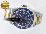 Submariner 126613LB SS/YG ARF 1:1 Best Edition Steel Blue Dial 904L on SS/YG Oyster Bracelet SH3235 - Görsel 9