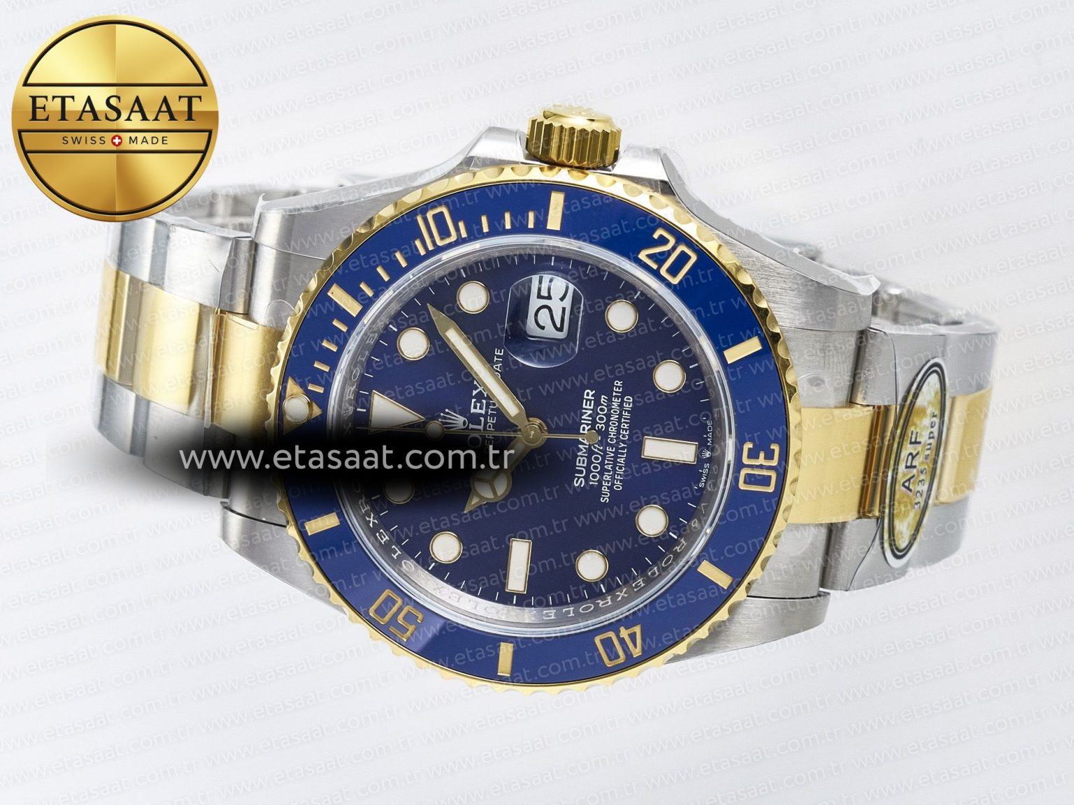Submariner 126613LB SS/YG ARF 1:1 Best Edition Steel Blue Dial 904L on SS/YG Oyster Bracelet SH3235 - Görsel 9