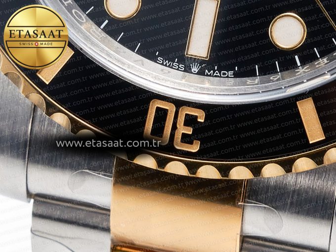 Submariner 126613LN 41mm Clean 1:1 Best Edition YG/SS Black Dial VR3235 - Görsel 13
