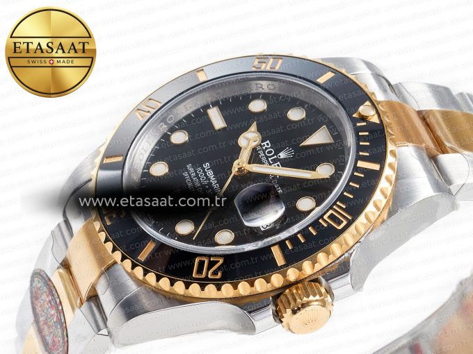 Submariner 126613LN 41mm Clean 1:1 Best Edition YG/SS Black Dial VR3235 - Görsel 6