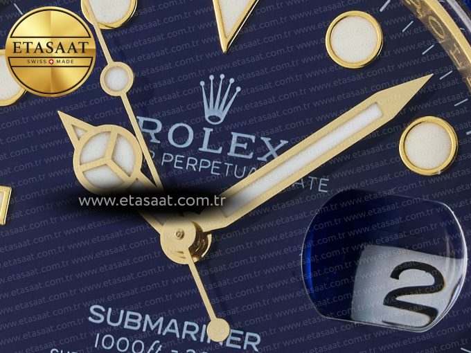 Submariner 126618 LB YG THBF 1:1 Best Edition Blue Dial On YG Bracelet SH3235 - Görsel 10