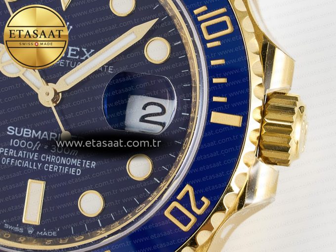 Submariner 126618 LB YG THBF 1:1 Best Edition Blue Dial On YG Bracelet SH3235 - Görsel 11