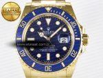 Submariner 126618 LB YG THBF 1:1 Best Edition Blue Dial On YG Bracelet SH3235 - Görsel 4