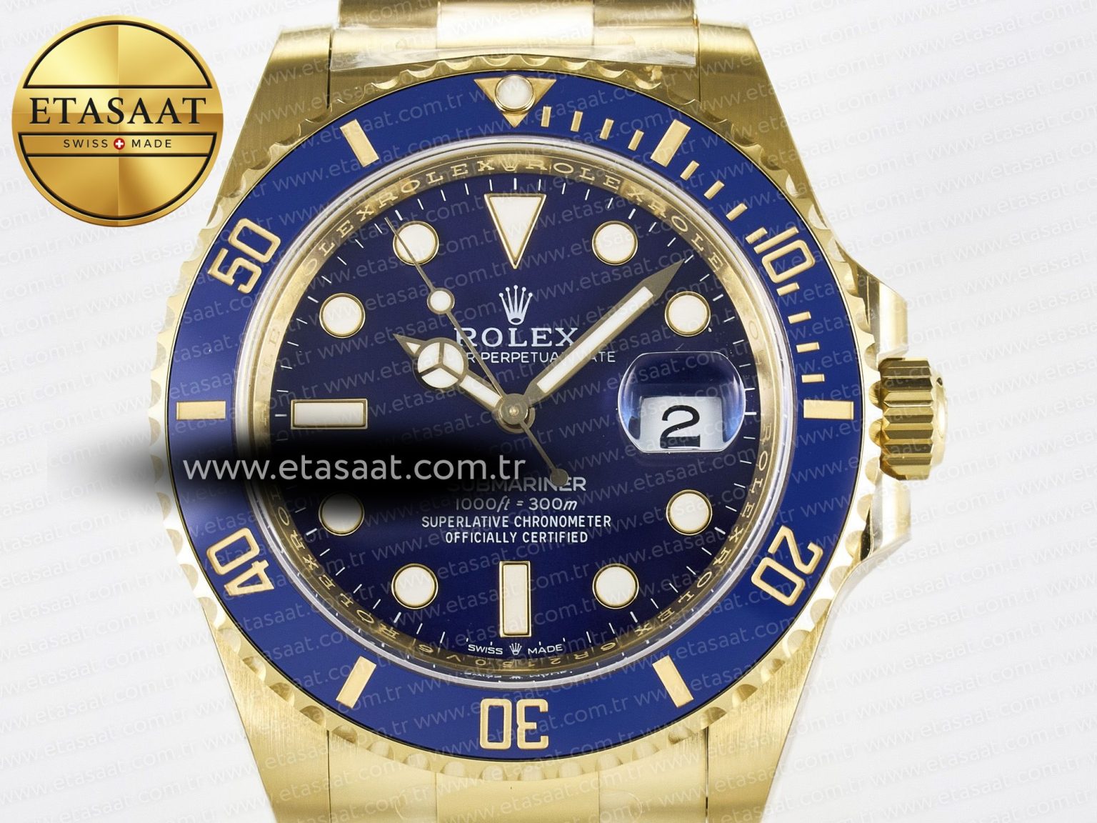 Submariner 126618 LB YG THBF 1:1 Best Edition Blue Dial On YG Bracelet SH3235 - Görsel 4