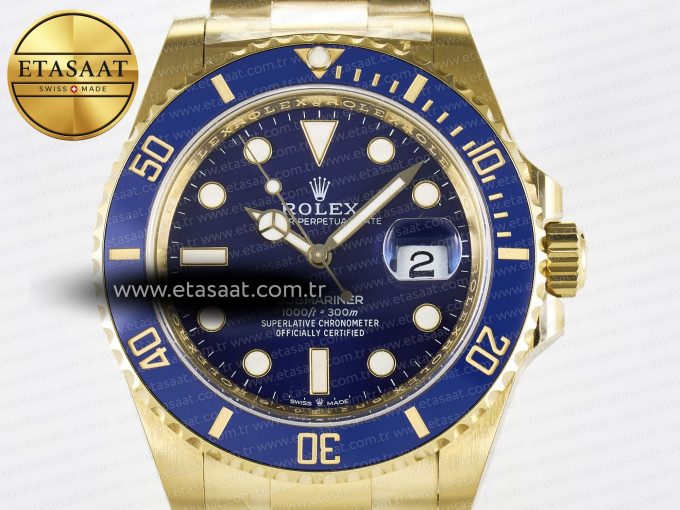 Submariner 126618 LB YG THBF 1:1 Best Edition Blue Dial On YG Bracelet SH3235 - Görsel 4