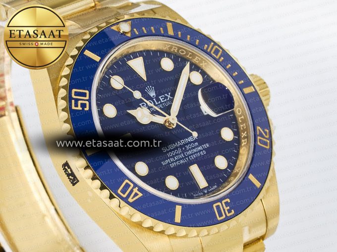 Submariner 126618 LB YG THBF 1:1 Best Edition Blue Dial On YG Bracelet SH3235 - Görsel 5