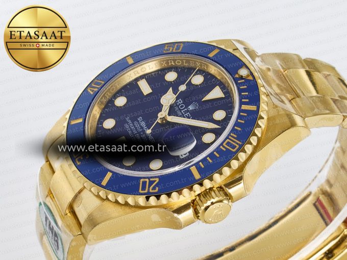 Submariner 126618 LB YG THBF 1:1 Best Edition Blue Dial On YG Bracelet SH3235 - Görsel 6