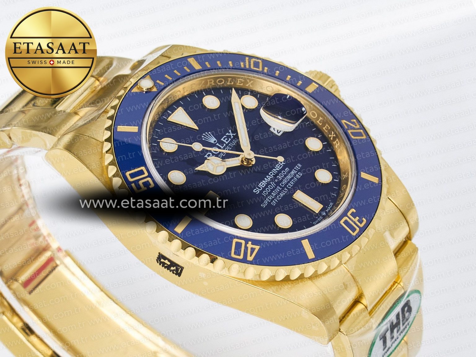 Submariner 126618 LB YG THBF 1:1 Best Edition Blue Dial On YG Bracelet SH3235 - Görsel 7