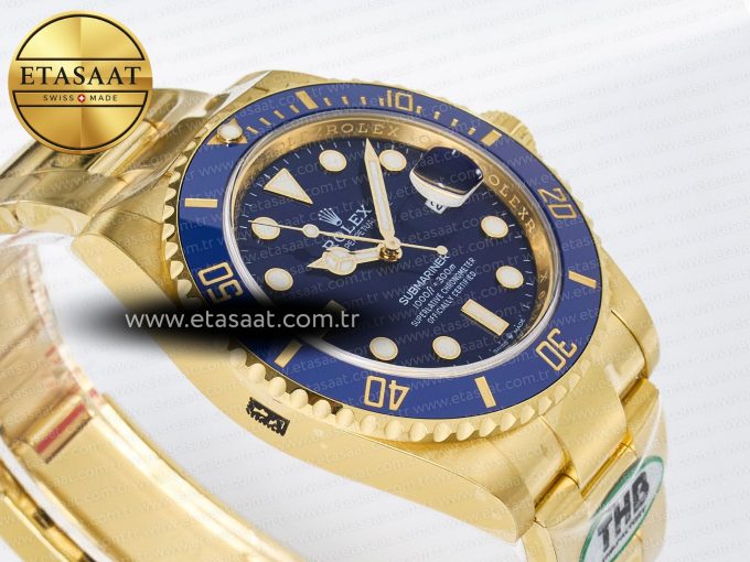 Submariner 126618 LB YG THBF 1:1 Best Edition Blue Dial On YG Bracelet SH3235 - Görsel 7