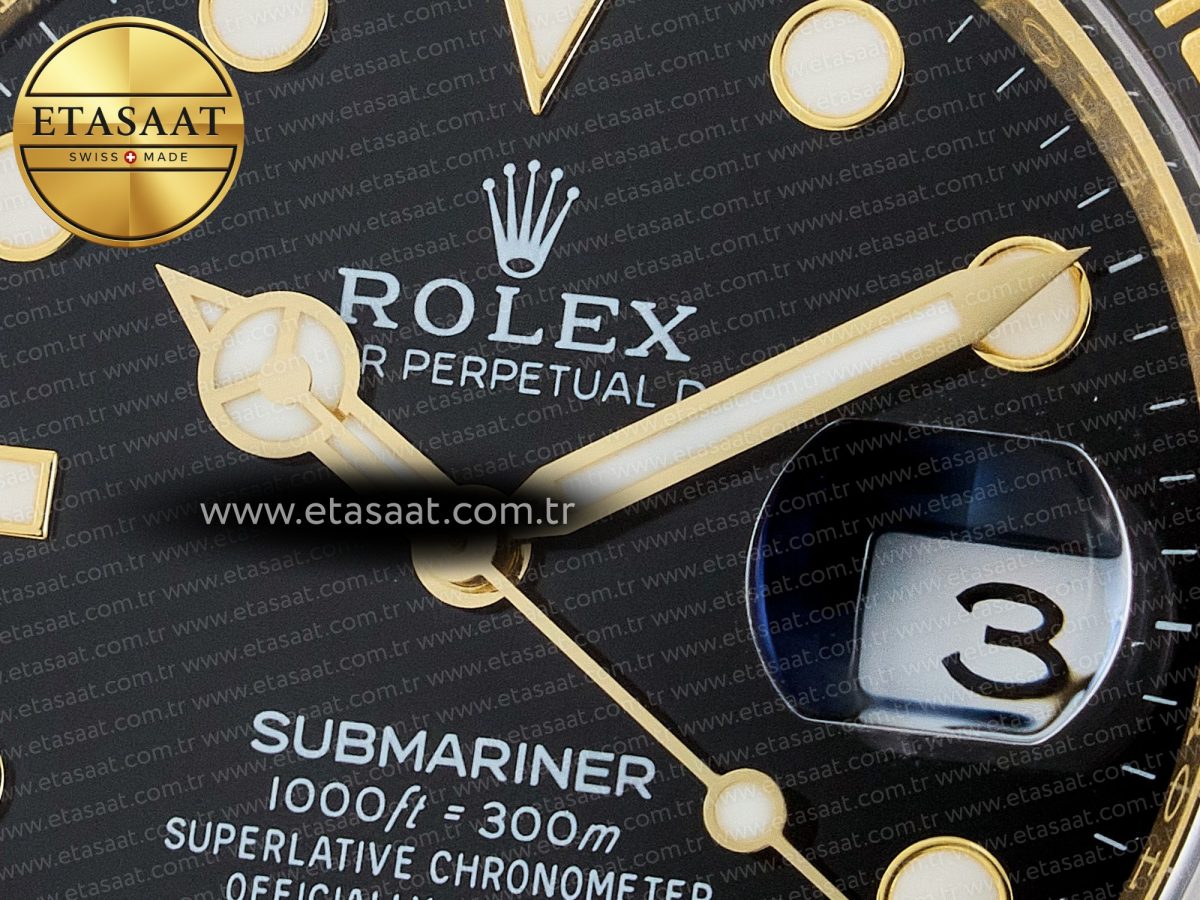 Submariner 126618 LN YG THBF 1:1 Best Edition Black Dial On YG Bracelet SH3235 - Görsel 10
