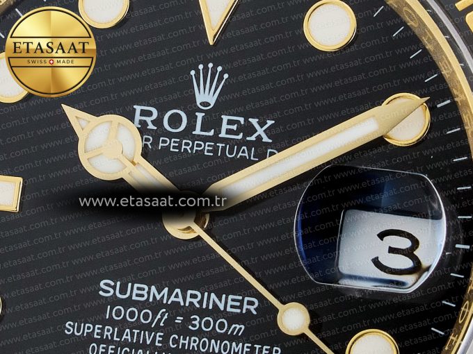 Submariner 126618 LN YG THBF 1:1 Best Edition Black Dial On YG Bracelet SH3235 - Görsel 10