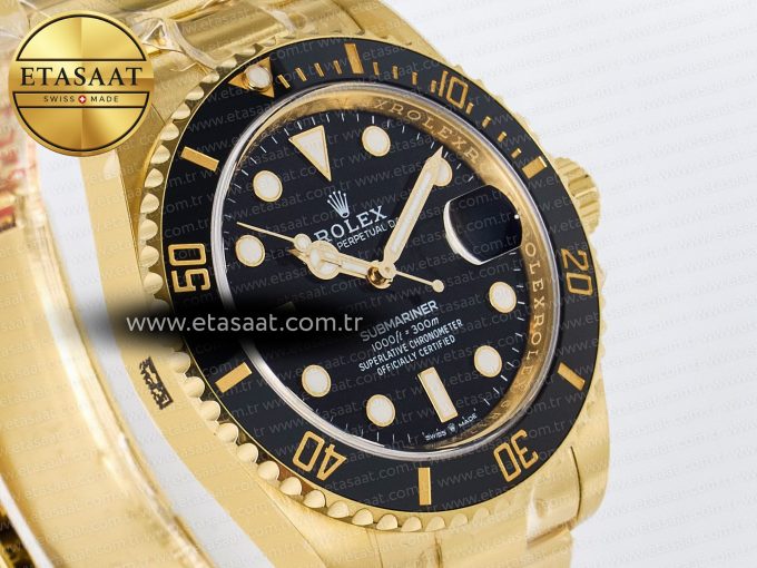 Submariner 126618 LN YG THBF 1:1 Best Edition Black Dial On YG Bracelet SH3235 - Görsel 5