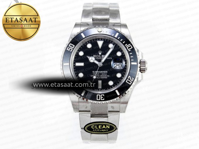 SUBMARINER 41MM 126610 LN BLACK CERAMIC 904L STEEL CLEAN 1:1 BEST EDITION VR3235 - Görsel 3