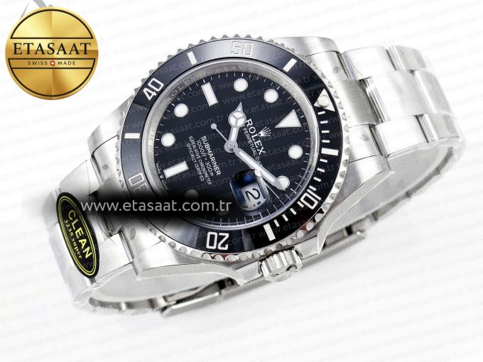SUBMARINER 41MM 126610 LN BLACK CERAMIC 904L STEEL CLEAN 1:1 BEST EDITION VR3235 - Görsel 6