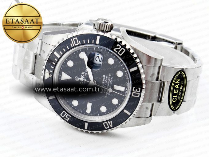 SUBMARINER 41MM 126610 LN BLACK CERAMIC 904L STEEL CLEAN 1:1 BEST EDITION VR3235 - Görsel 7