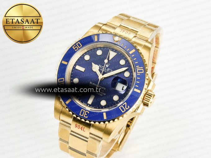 Submariner 41mm 126618 LB YG Blue Ceramic 904L Steel VSF 1:1 Best Edition VS3235 - Görsel 1