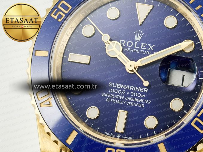 Submariner 41mm 126618 LB YG Blue Ceramic 904L Steel VSF 1:1 Best Edition VS3235 - Görsel 10