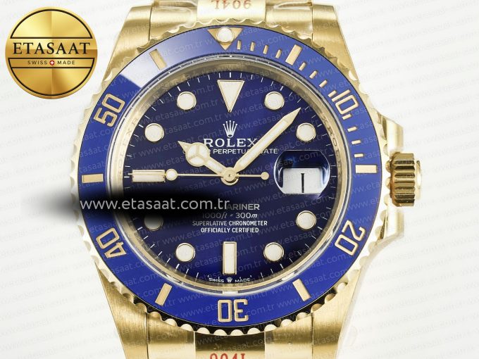 Submariner 41mm 126618 LB YG Blue Ceramic 904L Steel VSF 1:1 Best Edition VS3235 - Görsel 4
