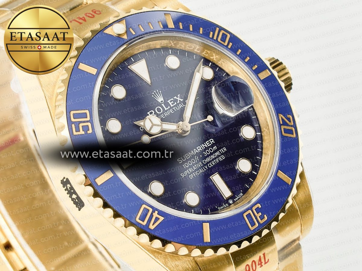 Submariner 41mm 126618 LB YG Blue Ceramic 904L Steel VSF 1:1 Best Edition VS3235 - Görsel 5