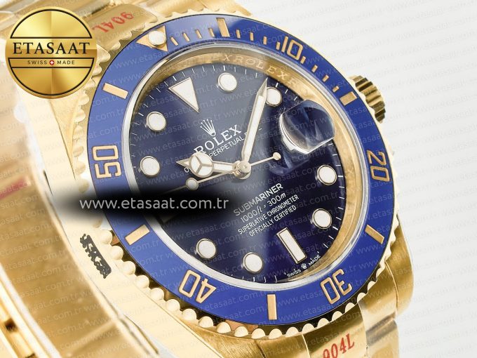 Submariner 41mm 126618 LB YG Blue Ceramic 904L Steel VSF 1:1 Best Edition VS3235 - Görsel 5