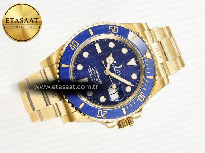 Submariner 41mm 126618 LB YG Blue Ceramic 904L Steel VSF 1:1 Best Edition VS3235 - Görsel 8