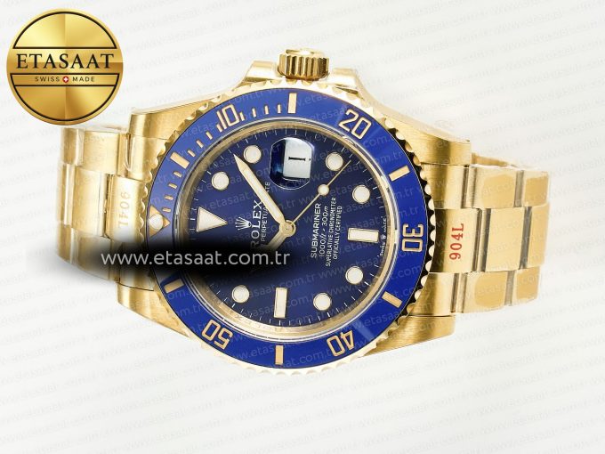 Submariner 41mm 126618 LB YG Blue Ceramic 904L Steel VSF 1:1 Best Edition VS3235 - Görsel 9