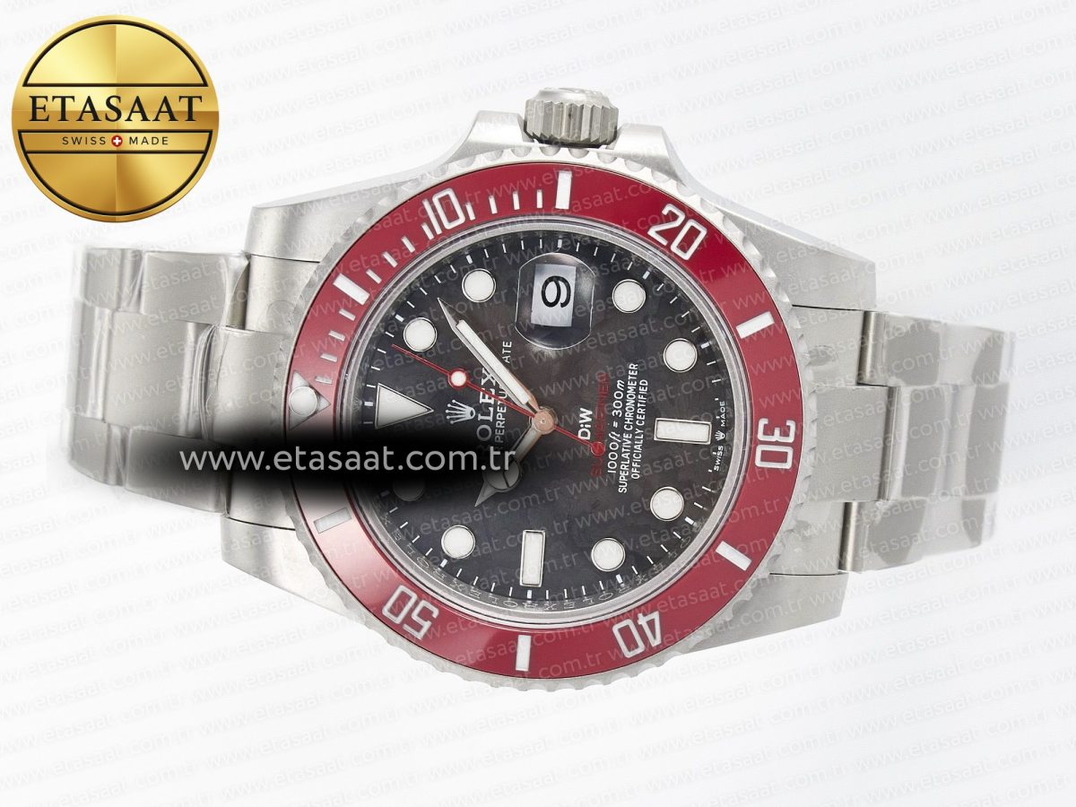 Rolex Submariner DIW Red Ceramic Bezel Black Carbon Dial on Sandblasted VS3135 - Görsel 9