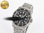 Rolex Submariner DIW Sandblasted Black Carbon Dial on SS VS3135