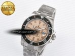 Rolex Submariner DIW Sandblasted  Brown Dial on SS VS3135 - Görsel 2
