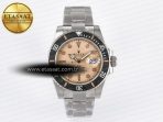 Rolex Submariner DIW Sandblasted  Brown Dial on SS VS3135 - Görsel 3