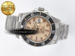 Rolex Submariner DIW Sandblasted  Brown Dial on SS VS3135 - Görsel 9