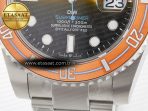 Rolex Submariner DIW Sandblasted  Orange Ceramic Bezel Orange/Black Dial On SS VS3135 - Görsel 12