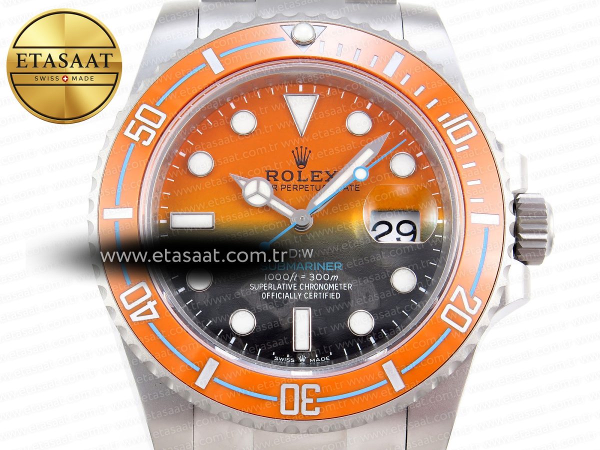 Rolex Submariner Orange/Black VS3135 - Görsel 4