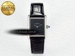 Cartier Tank Must Large Black Leather Strap Swiss Quartz - Görsel 3