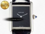 Cartier Tank Must Large Black Leather Strap Swiss Quartz - Görsel 4